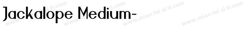 Jackalope Medium字体转换